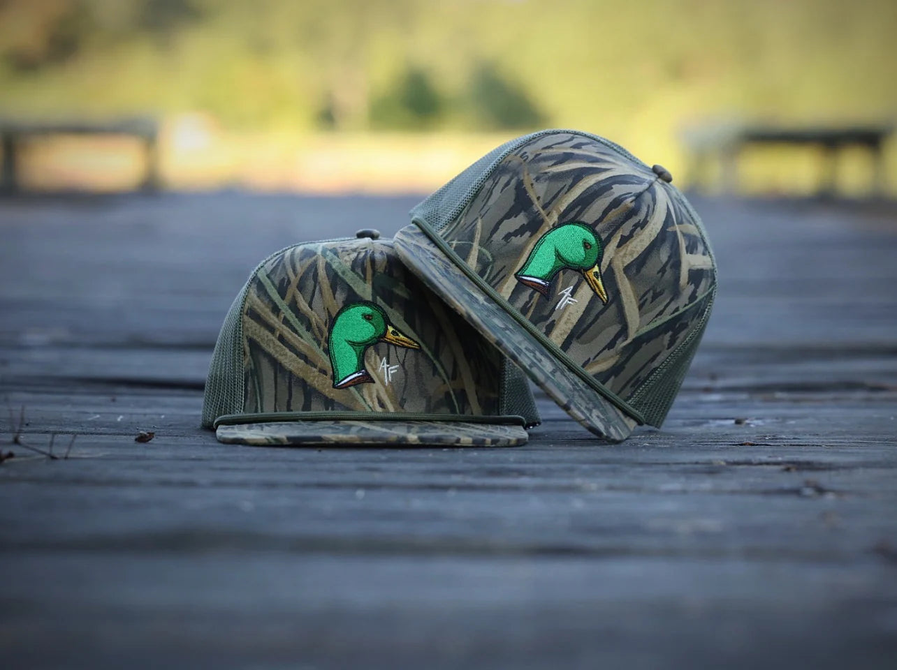 American Fetcher Mallard Head Shadow Grass Hat