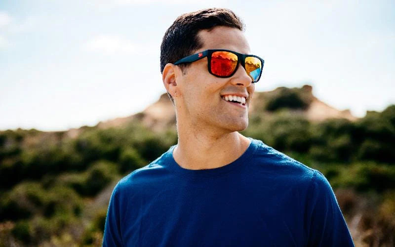 Knockaround Matte Black / Red Sunset Torrey Pines Sunglasses Knockaround