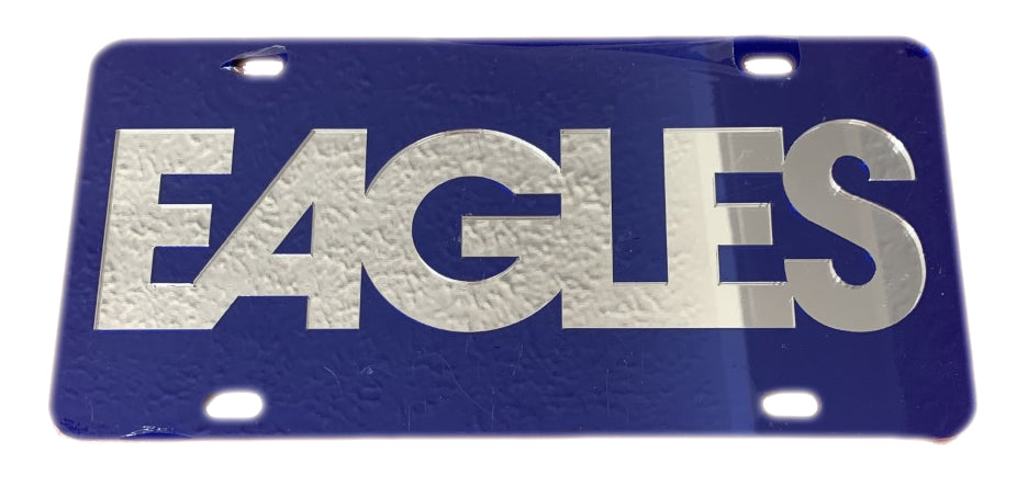 Craftique Georgia Southern Blue EAGLES Mirror License Plate Craftique