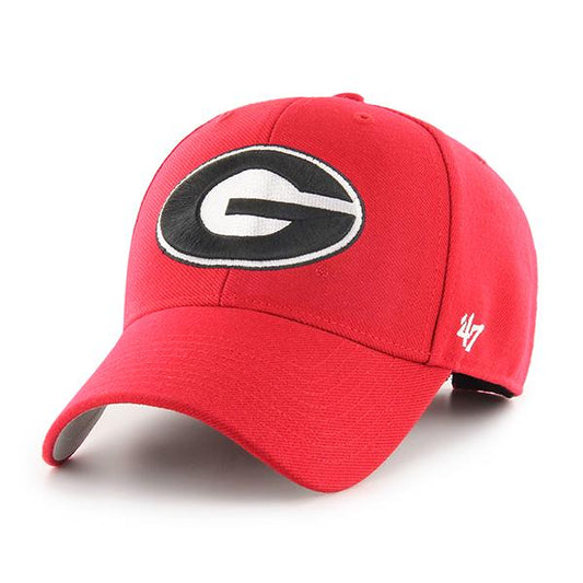 47 Brand GEORGIA BULLDOGS Red MVP Adjustable Hat