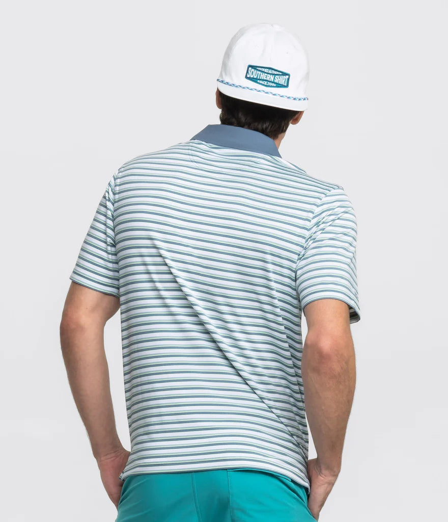 Southern Shirt Co Off Course Somerset Stripe Polo Southern Shirt Co
