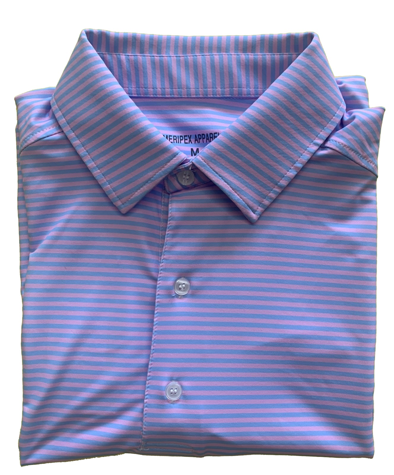 Meripex Youth Golf Polo Striped Pastel