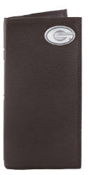 Zep-Pro Georgia Bulldogs Brown Pebble Roper Wallet - Oval G Zep-Pro