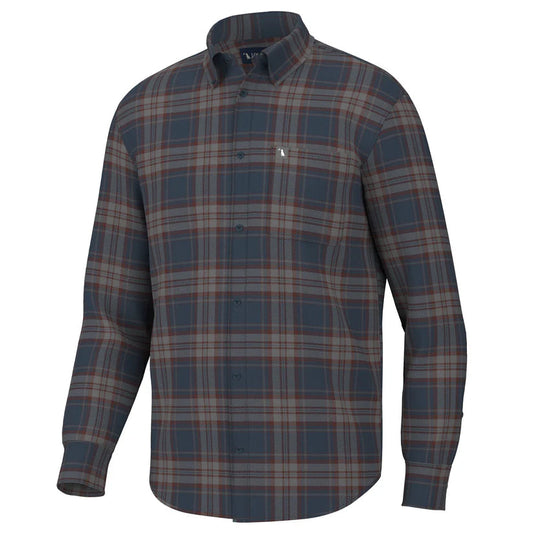 Local Boy Phelan Stretch Flannel Navy/Charcoal/Red Local Boy Outfitters