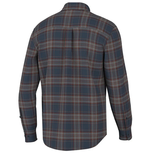 Local Boy Phelan Stretch Flannel Navy/Charcoal/Red Local Boy Outfitters