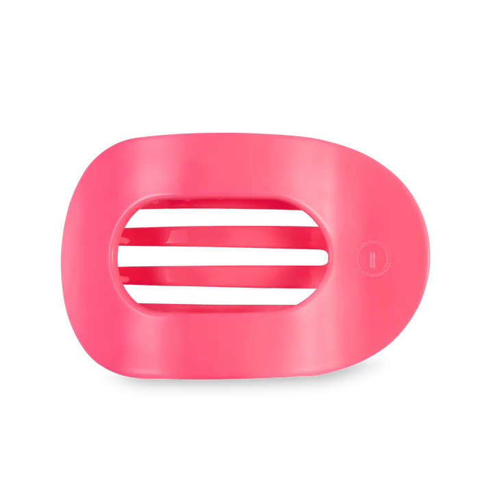 Teleties Pink Large Flat Round Clip