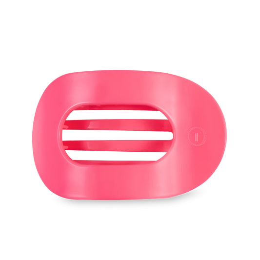 Teleties Pink Large Flat Round Clip