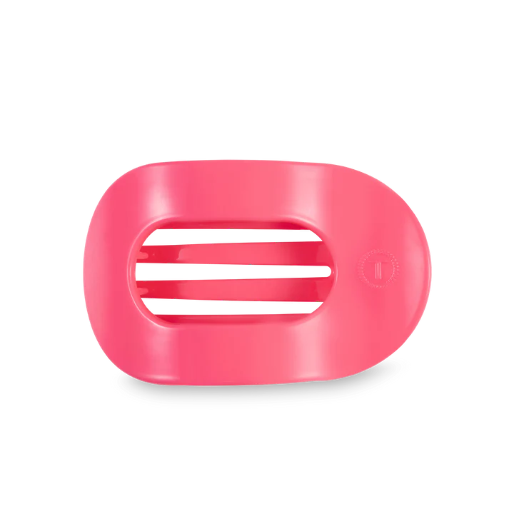 Teleties Pink Medium Flat Round Clip Teleties
