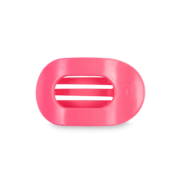 Teleties Pink Small Flat Round Clip Teleties