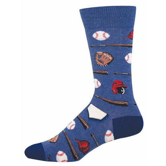 Sock Smith Playing Hardball Cotton Crew Socks Sock Smith