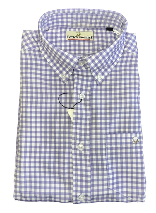 Cotton Brothers Long Sleeve Button Up Dress Shirt White Wister Cotton Brothers