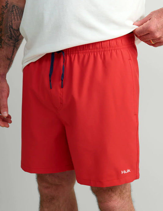 Huk Pursuit Volley Swim Shorts Channel Marker