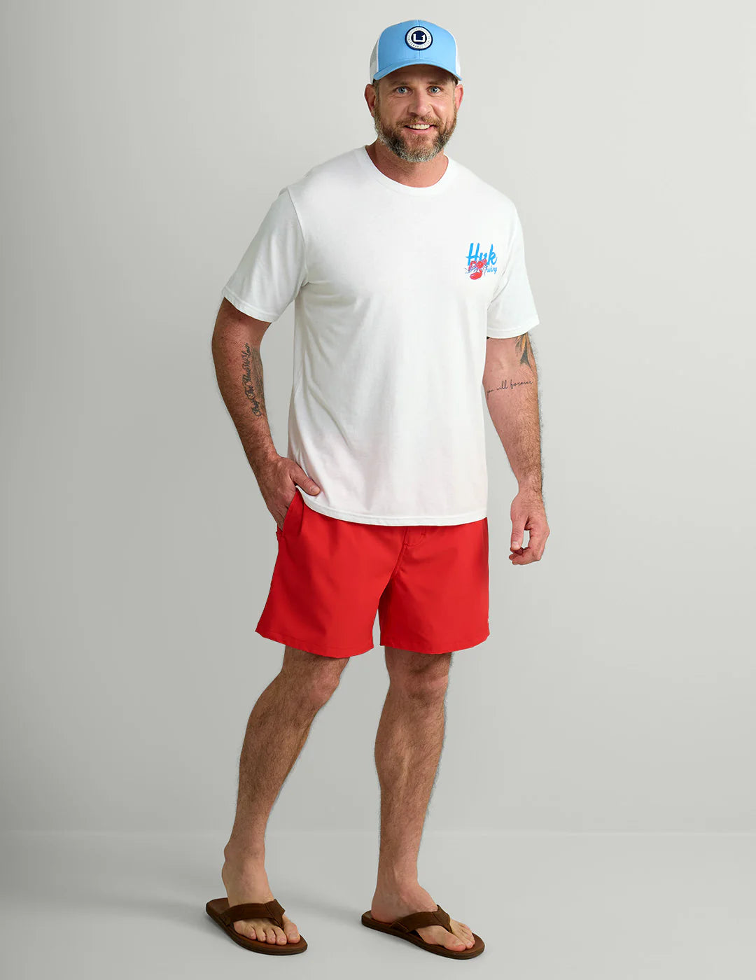Huk Pursuit Volley Swim Shorts Channel Marker Huk
