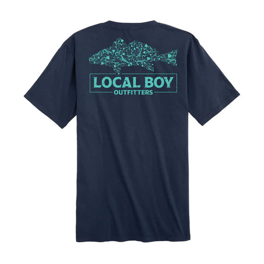 Local Boy Outfitters Youth Redfish Lures T-Shirt China Blue Local Boy Outfitters