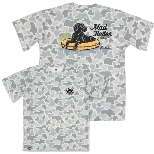 Madhatter River Retriever T-Shirt Fog Camo Mad Hatter