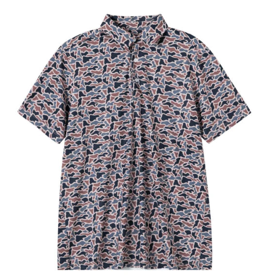 Meripex Mens Polo Brown Camo Meripex Apparel