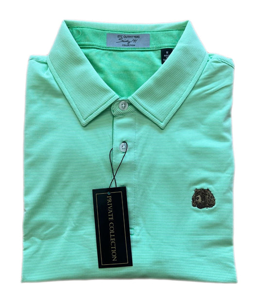 Society 91' Boykin Polo Striped Green Society 91