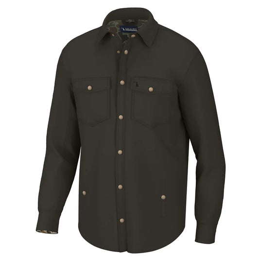 Local Boy Sportsman Shacket Dark Brown