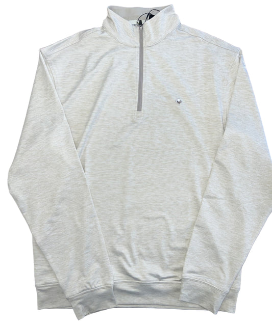 Cotton Brothers 1/4 Zip Pull Over Tan/White