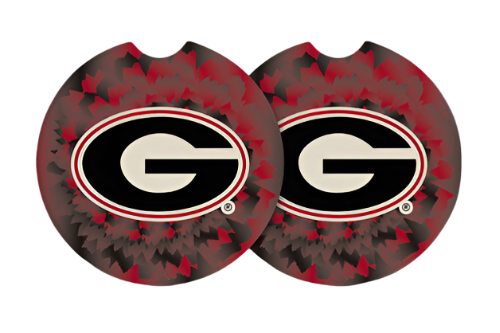 Magnolia Lane Georgia Bulldogs Tie Dye Car Coaster 2 pack Magnolia Lane