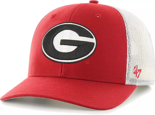 47 Brand GEORGIA BULLDOGS Red Trucker Adjustable Hat