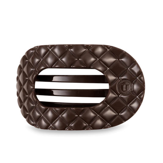 Teleties Truly Taupe Large Flat Round Clip Teleties