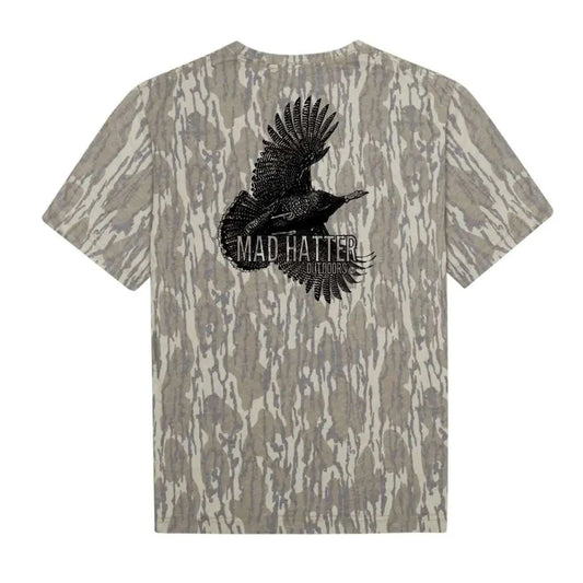Madhatter Turkey T-Shirt Mossy Oak Bottomland Mad Hatter