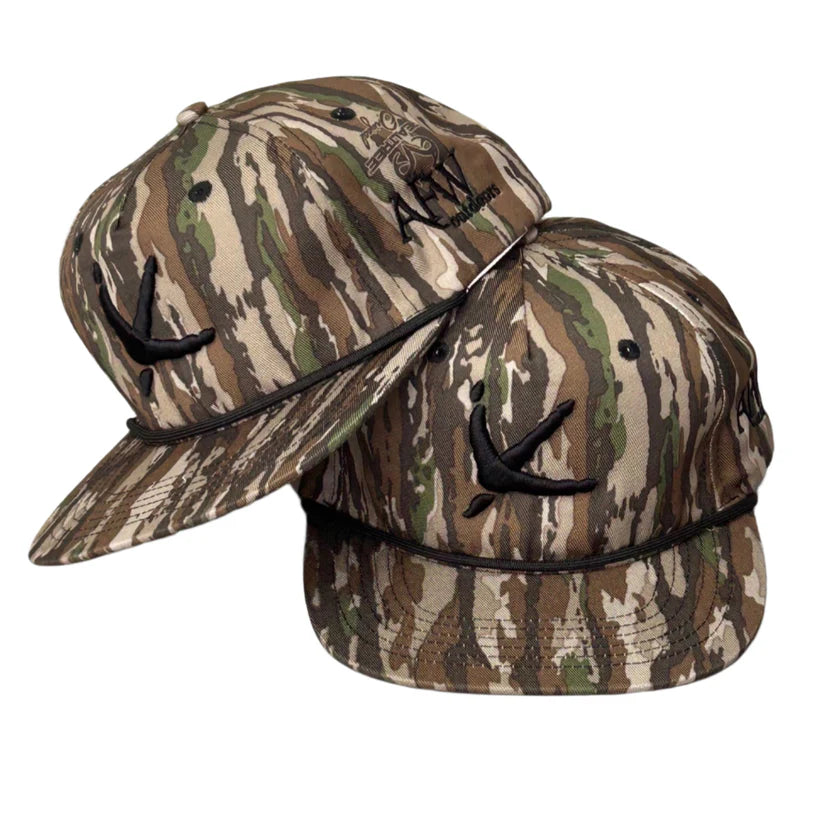 American Flyway Waterfowl Old Rope Hat Realtree Original w- Turkey Tracks AFW Outdoors