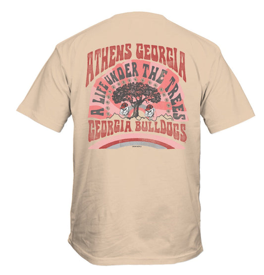 Georgia Bulldogs under the trees short sleeve shirt ivory New World Graphics