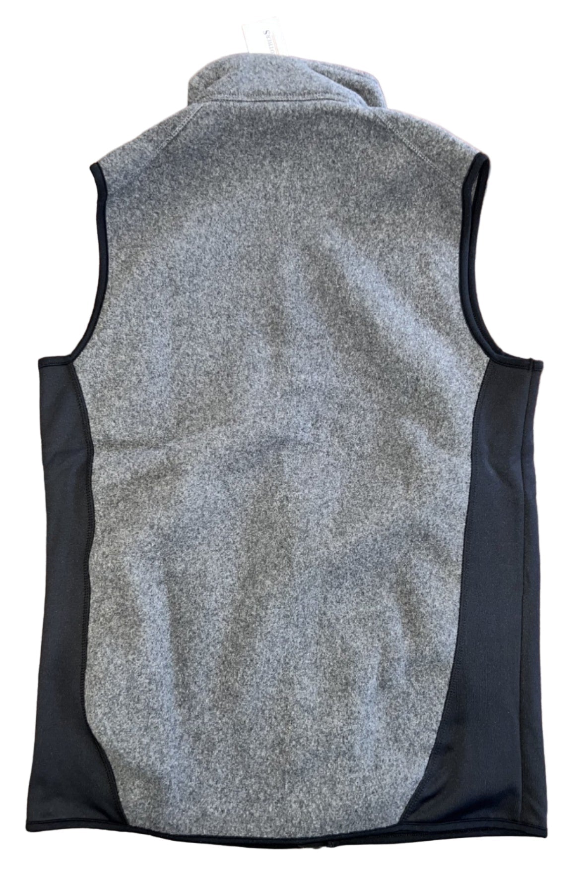Cotton Brothers Full Zip Plush 2 Tone Vest Grey/Black Cotton Brothers