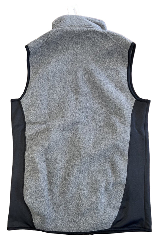 Cotton Brothers Full Zip Plush 2 Tone Vest Grey/Black