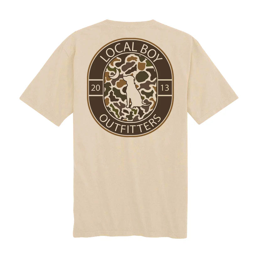 Local Boy Outfitters Youth Vintage Crest T-Shirt Latte Local Boy Outfitters