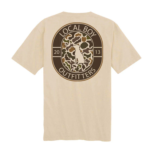 Local Boy Outfitters Youth Vintage Crest T-Shirt Latte Local Boy Outfitters