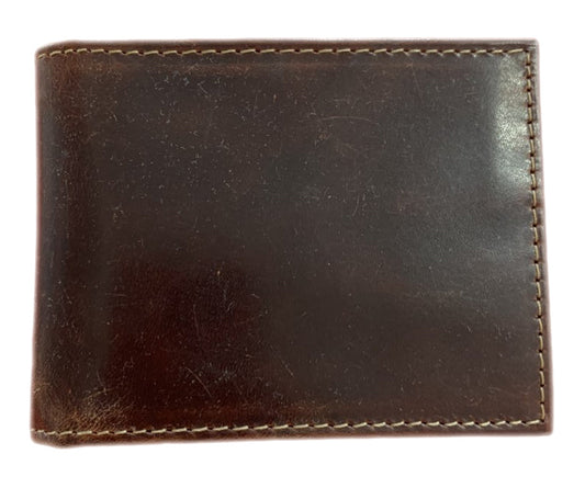 Genuine Leather Wallet with Metal Money Clip Genuine Leather