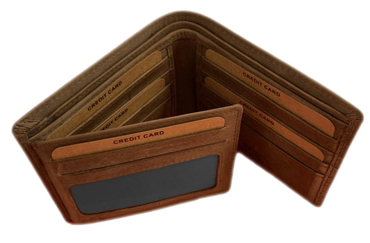Genuine Leather Wallet Trifold