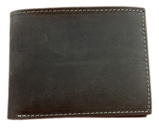 Genuine Leather Wallet Bifold Black Genuine Leather