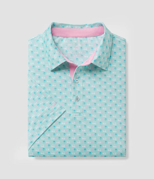 Southern Shirt Co Water Hazard Par Fore Printed Polo Southern Shirt Co