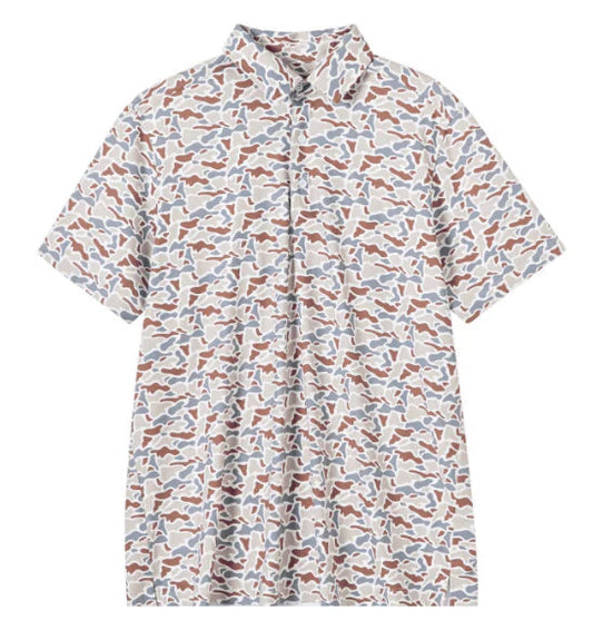 Meripex Mens Polo Tan Camo Meripex Apparel