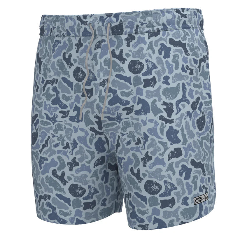 Local Boy Youth Bayview Swim Trunks Distressed LCF Cobalt Local Boy Outfitters