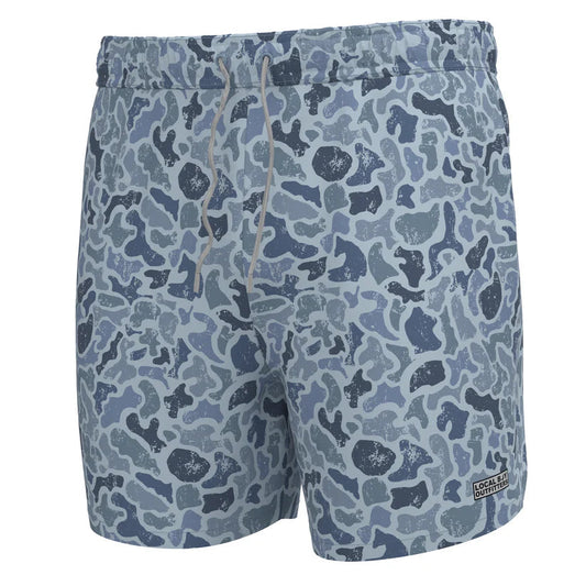 Local Boy Youth Bayview Swim Trunks Distressed LCF Cobalt Local Boy Outfitters