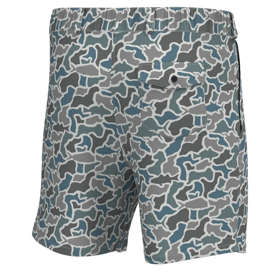 Local Boy Youth Volley Shorts Fish Camo