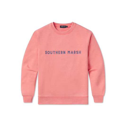 Southern Marsh Youth Hatteras SEAWASH Sweatshirt Coral Southern Marsh
