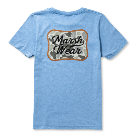 Marsh Wear Youth Roadside Shirt Light Blue Heather Marsh Wear