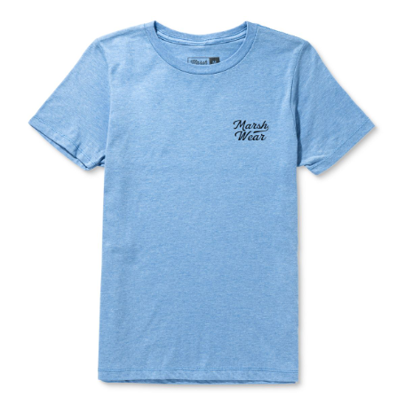 Marsh Wear Youth Roadside Shirt Light Blue Heather Marsh Wear