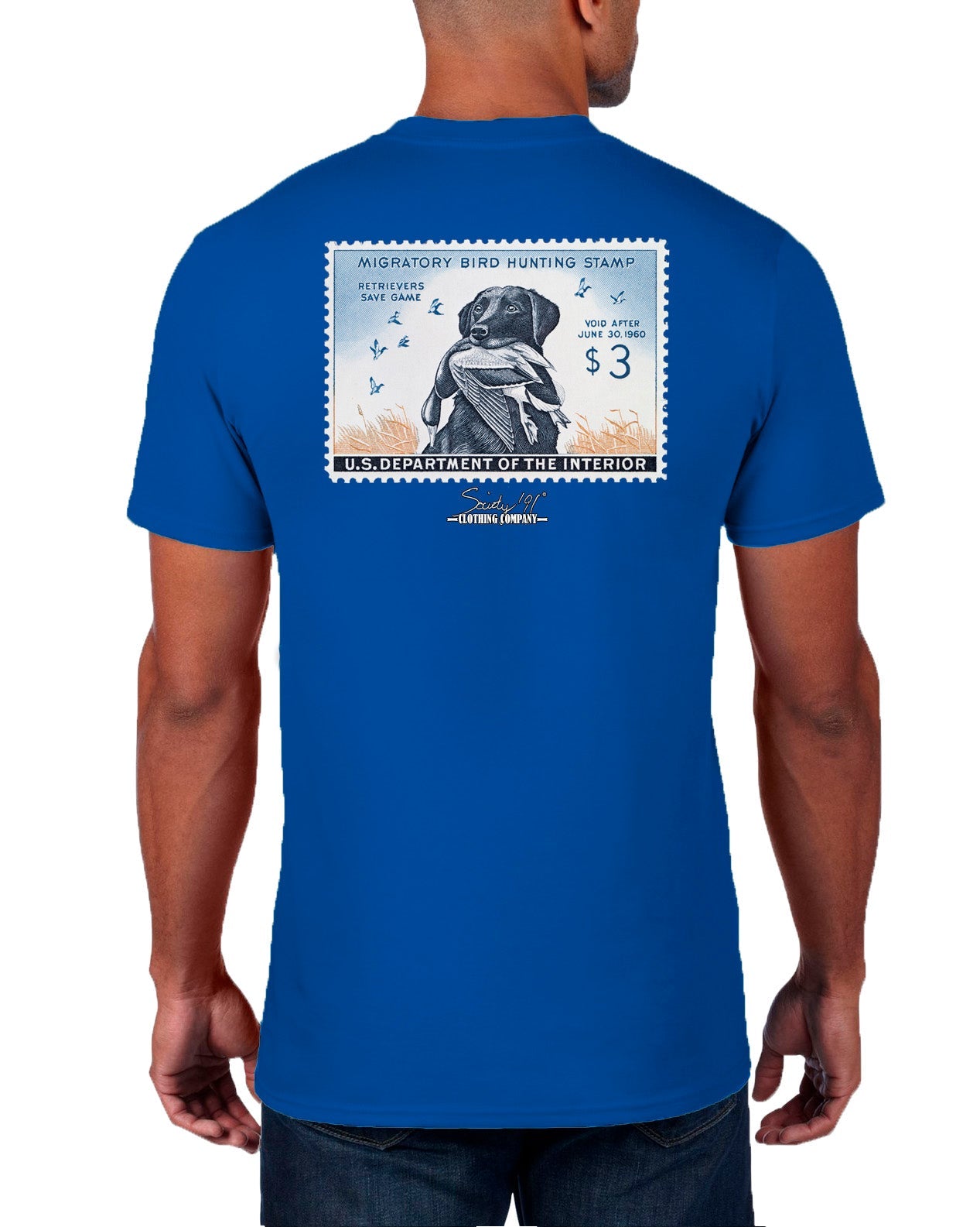 Society '91 59-60 Duck Stamp Short Sleeve Tee Blue Society 91