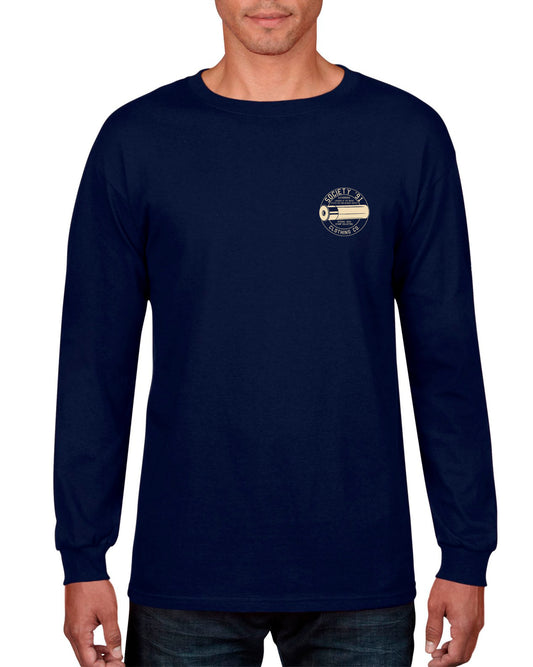 Society '91 75-76 Duck Stamp Long Sleeve Tee Blue