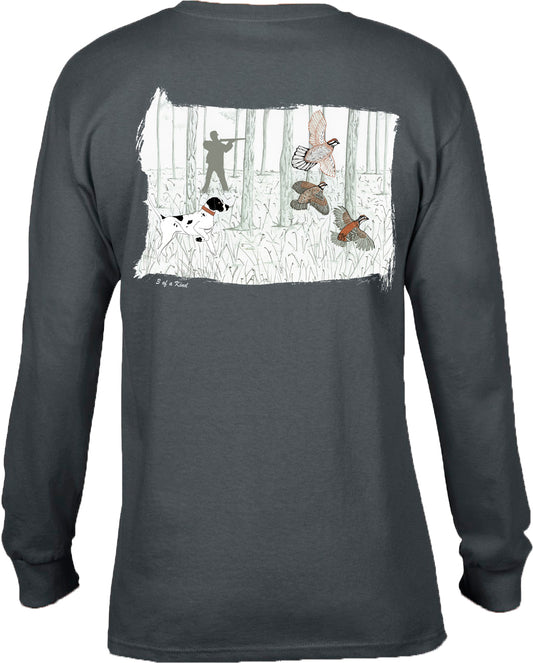 Society '91 3 of a Kind Long Sleeve Grey Tee