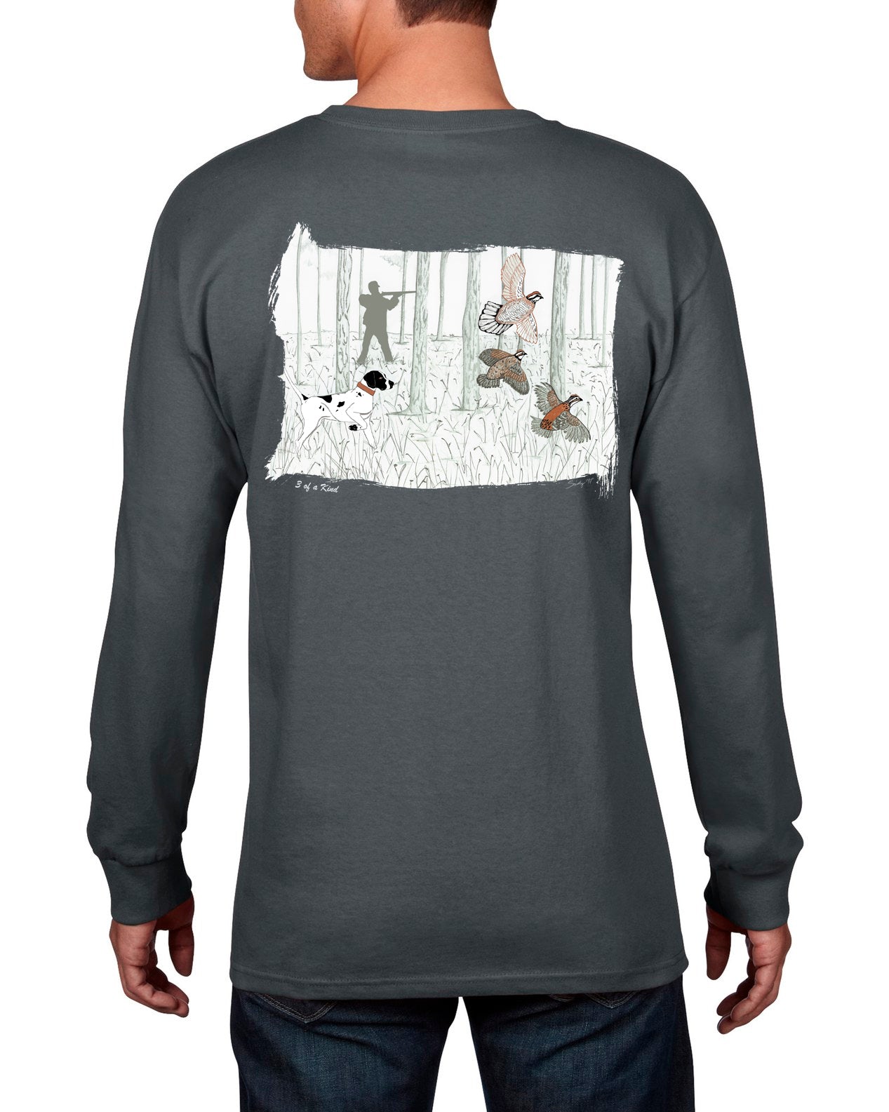 Society '91 3 of a Kind Long Sleeve Grey Tee Society 91