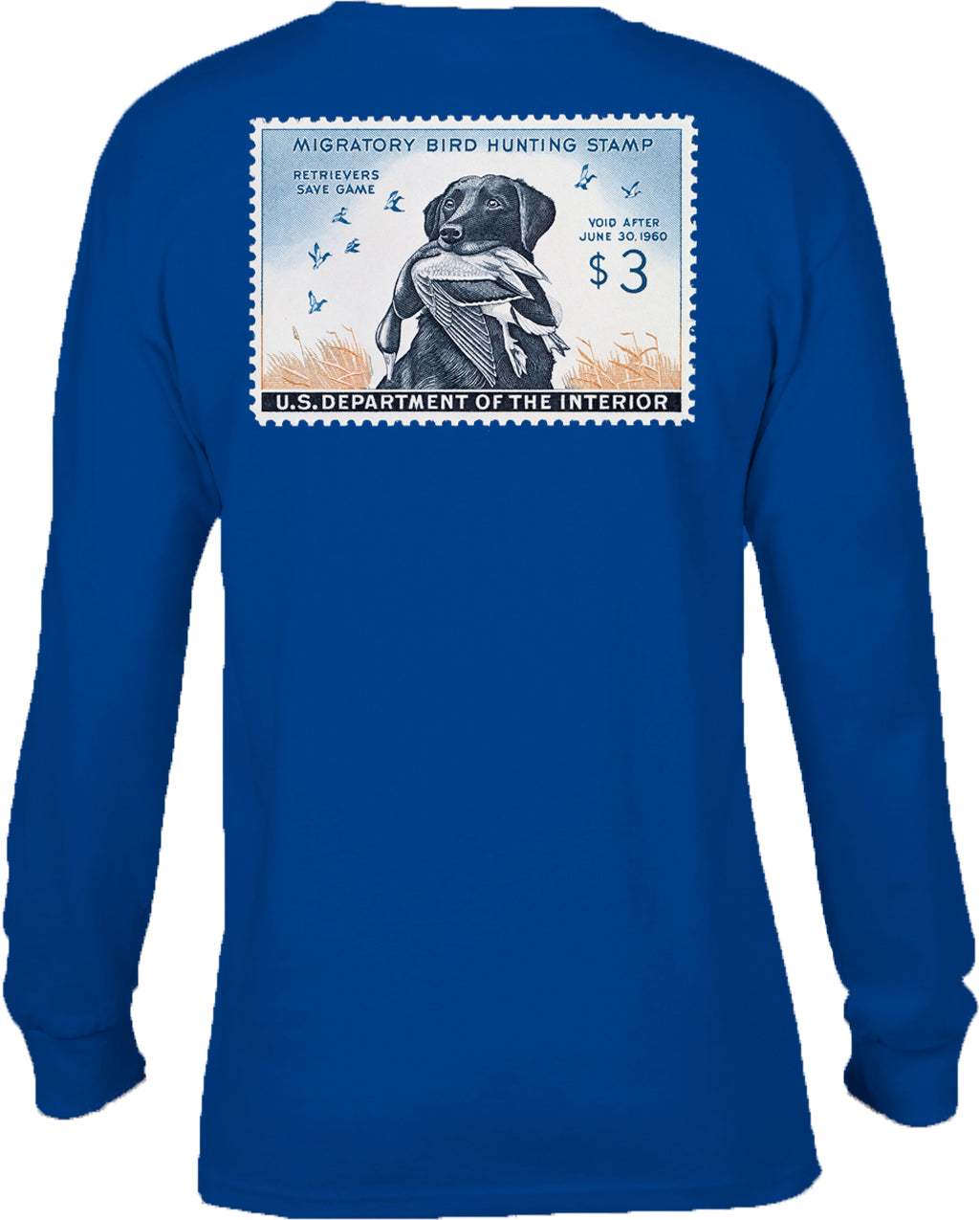 Society '91 59-60 Duckstamp Long Sleeve Tee Blue Society 91