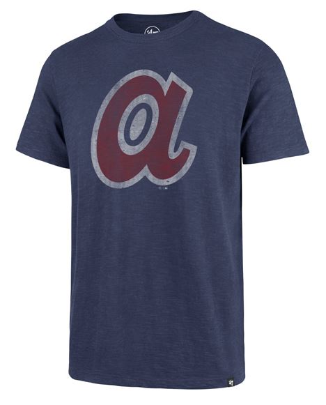 47 Brand Atlanta Braves Bleacher Blue Grit Vintage Scrum T Mens 47 Brand